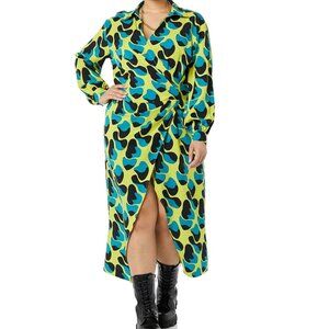 Terea Raina Draped Crossover Maxi Dress
